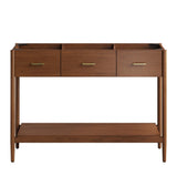 Quill 48" Single Sink Compatible Bathroom Vanity Cabinet (Sink Basin Not Included) in Walnut