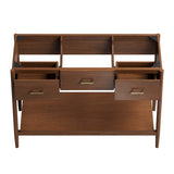 Quill 48" Single Sink Compatible Bathroom Vanity Cabinet (Sink Basin Not Included) in Walnut