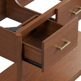 Quill 48" Single Sink Compatible Bathroom Vanity Cabinet (Sink Basin Not Included) in Walnut