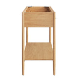 Quill 48" Double Sink Compatible Bathroom Vanity Cabinet (Sink Basin Not Included) in Natural