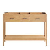 Quill 48" Double Sink Compatible Bathroom Vanity Cabinet (Sink Basin Not Included) in Natural