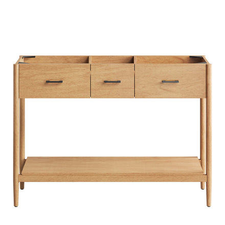 Zaire 48" Double Sink Compatible Bathroom Vanity Cabinet (Sink Basin Not Included) in Natural