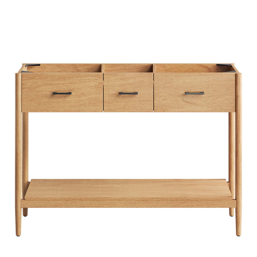 Quill 48" Double Sink Compatible Bathroom Vanity Cabinet (Sink Basin Not Included) in Natural