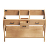 Quill 48" Double Sink Compatible Bathroom Vanity Cabinet (Sink Basin Not Included) in Natural