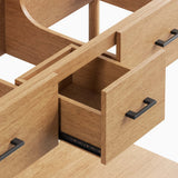 Quill 48" Double Sink Compatible Bathroom Vanity Cabinet (Sink Basin Not Included) in Natural