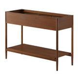 Quill 48" Double Sink Compatible Bathroom Vanity Cabinet (Sink Basin Not Included) in Walnut