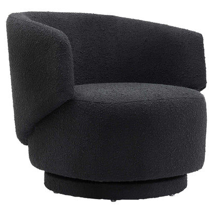 Celestia Boucle Fabric Swivel Chair by Furniture For America