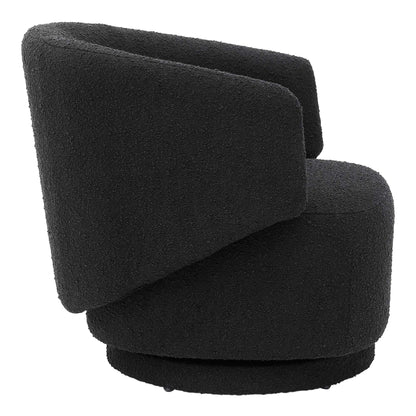 Celestia Boucle Fabric Swivel Chair by Furniture For America
