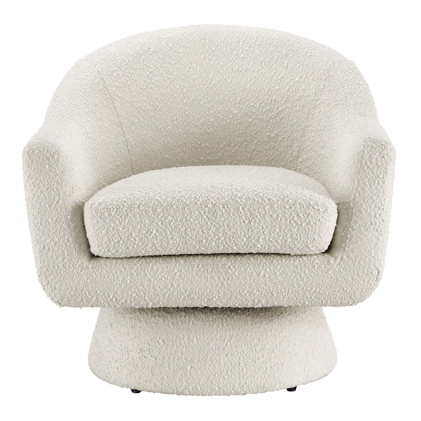 Astral Boucle Fabric Swivel Chair by Furniture For America