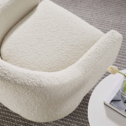 Astral Boucle Fabric Swivel Chair by Furniture For America
