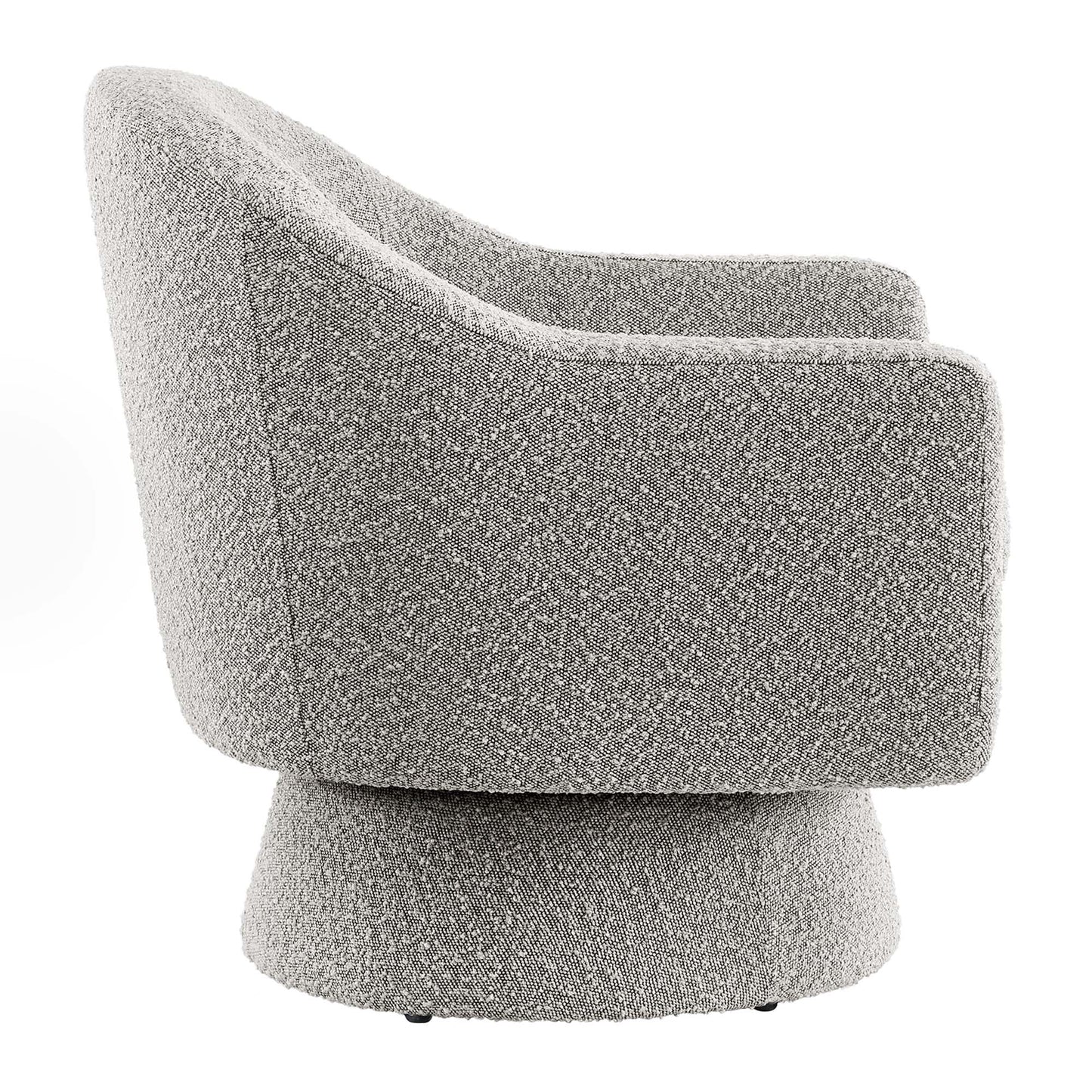 Astral Boucle Fabric Swivel Chair by Furniture For America