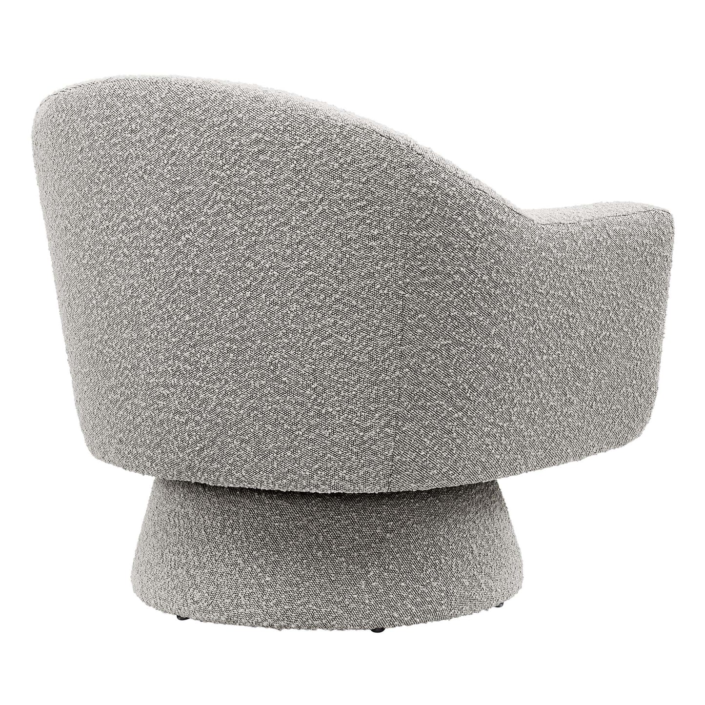 Astral Boucle Fabric Swivel Chair by Furniture For America