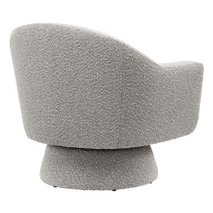 Astral Boucle Fabric Swivel Chair by Furniture For America