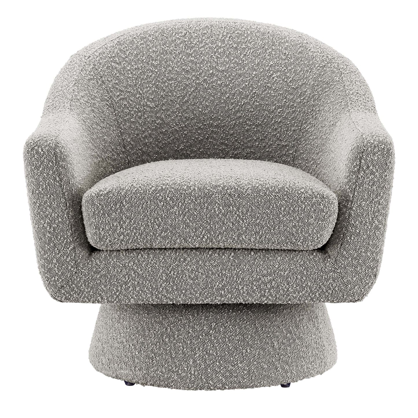 Astral Boucle Fabric Swivel Chair by Furniture For America