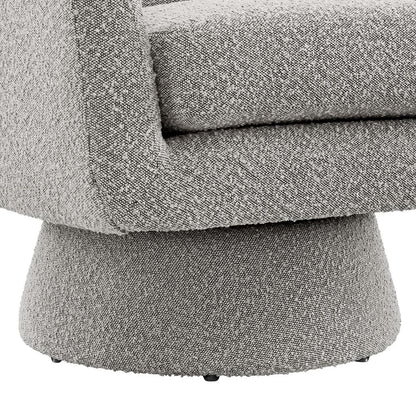 Astral Boucle Fabric Swivel Chair by Furniture For America