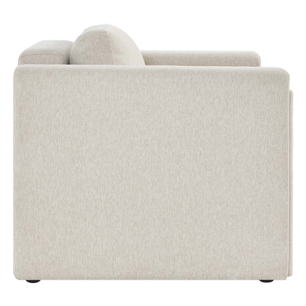 Visible Fabric Armchair in Ivory