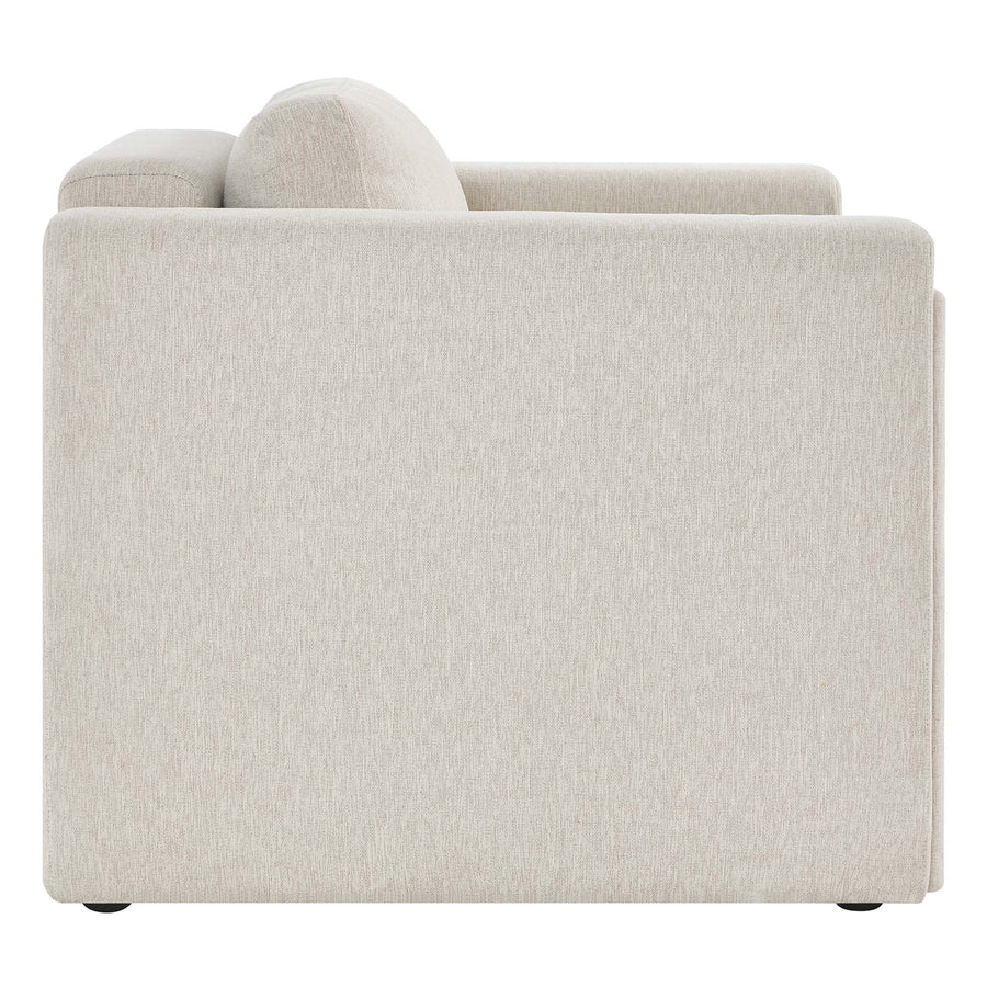 Hjo Fabric Armchair in Ivory