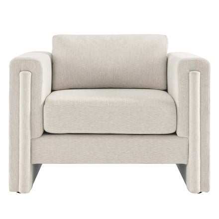 Visible Fabric Armchair in Ivory
