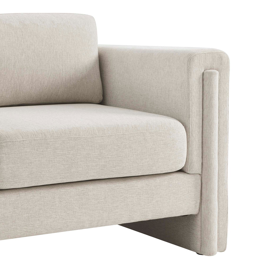 Hjo Fabric Armchair in Ivory