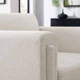 Hjo Fabric Armchair in Ivory