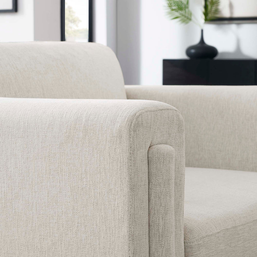 Hjo Fabric Armchair in Ivory