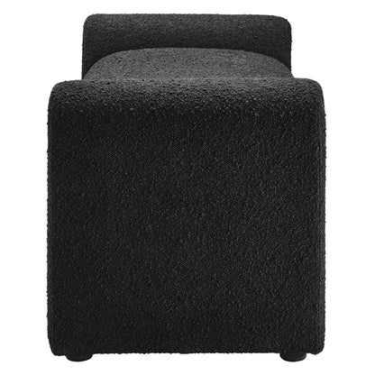 Waverly Boucle Fabric Bench by Furniture For America