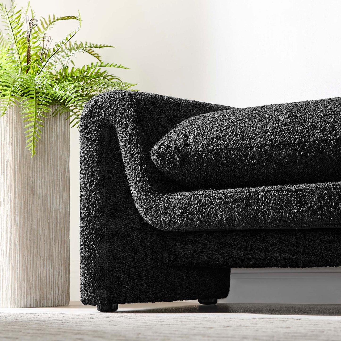 Waverly Boucle Fabric Bench by Furniture For America