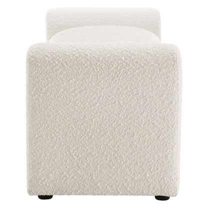 Waverly Boucle Fabric Bench by Furniture For America