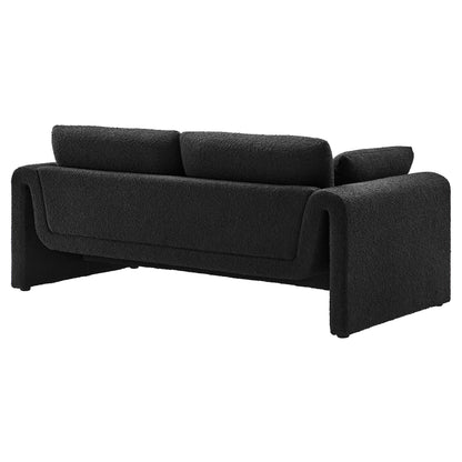 Waverly Boucle Fabric Sofa by Furniture for America