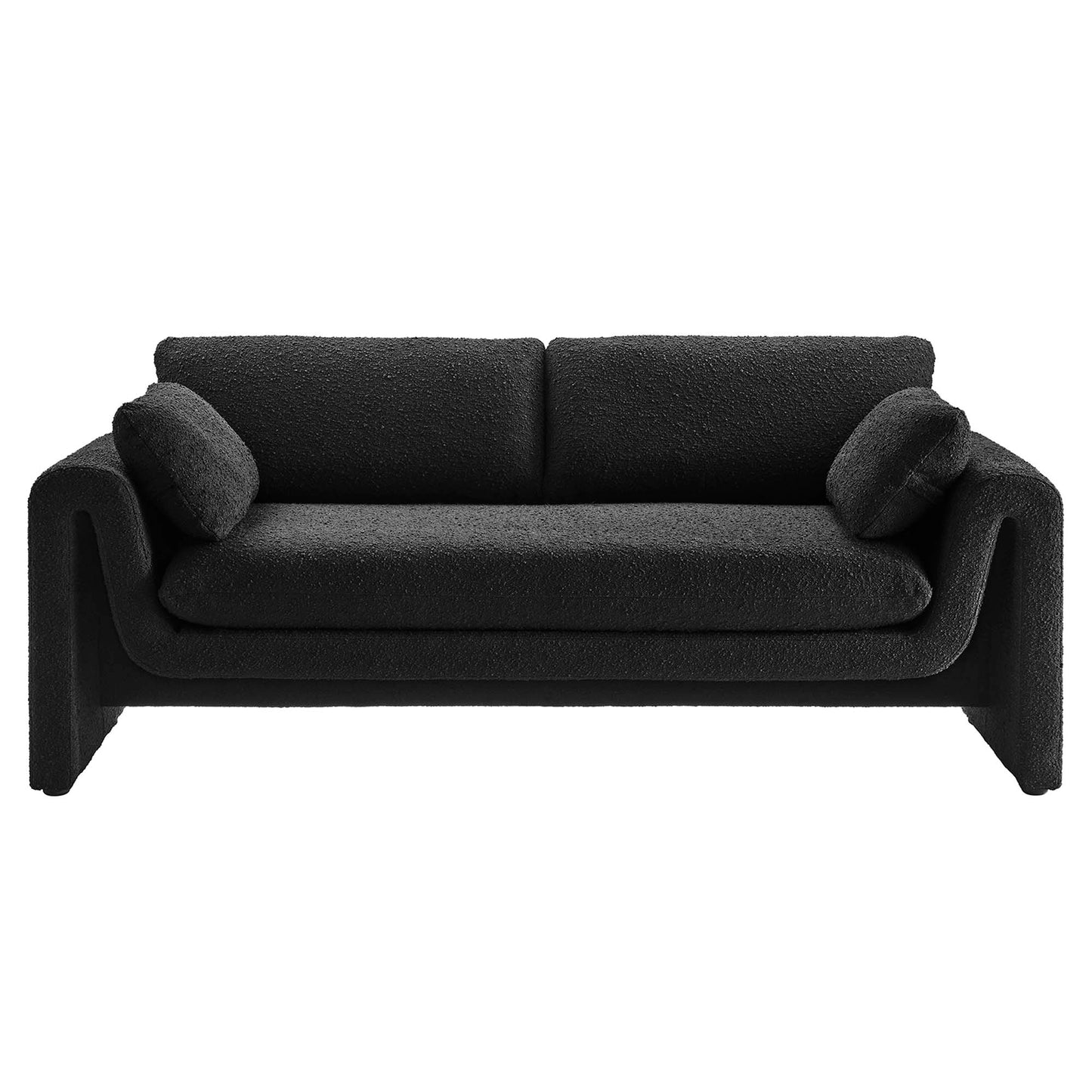 Waverly Boucle Fabric Sofa by Furniture for America