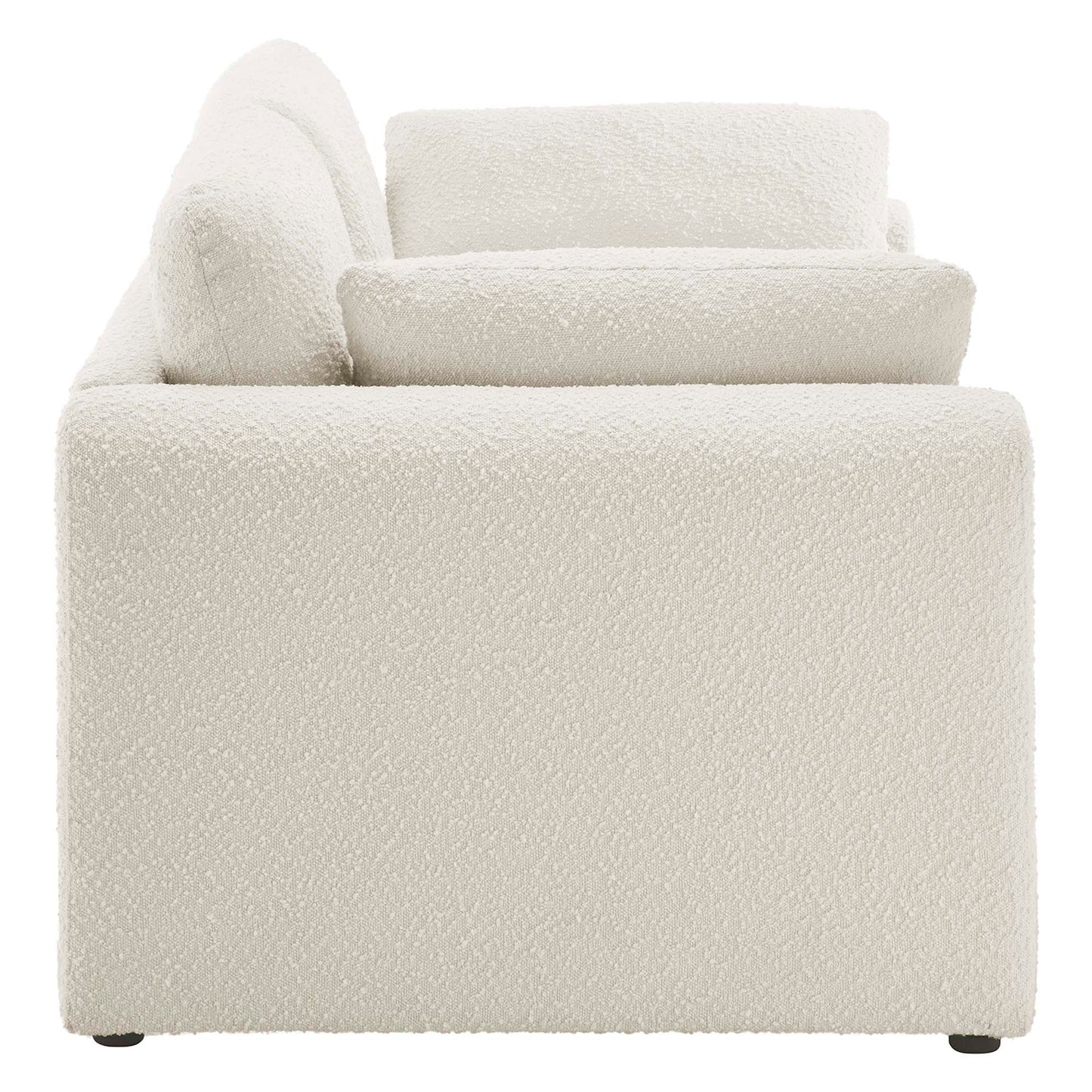 Waverly Boucle Fabric Sofa by Furniture for America
