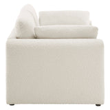 Bloom Boucle Fabric Sofa in Ivory