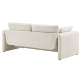 Bloom Boucle Fabric Sofa in Ivory