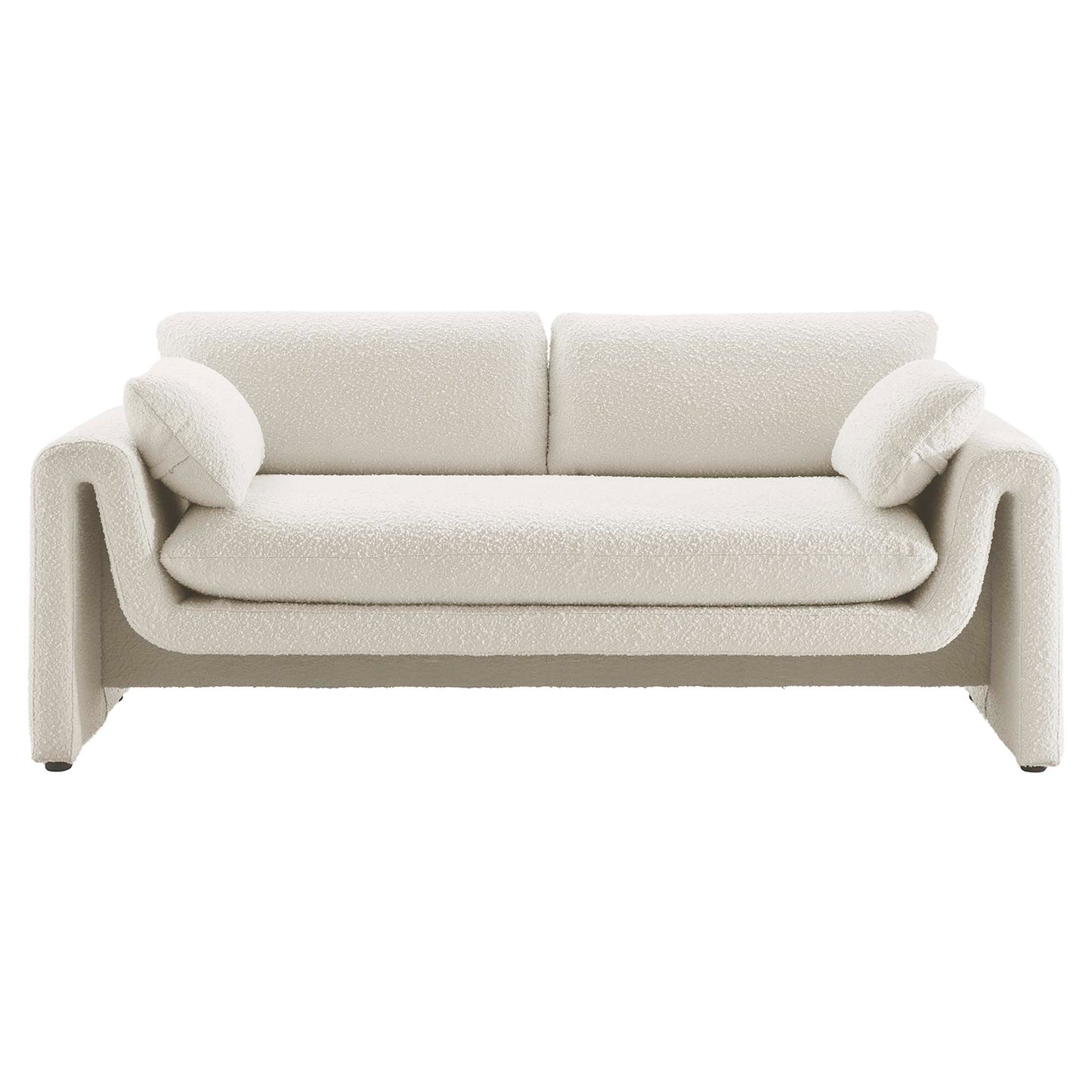 Waverly Boucle Fabric Sofa by Furniture for America