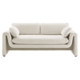 Bloom Boucle Fabric Sofa in Ivory