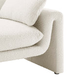 Bloom Boucle Fabric Sofa in Ivory