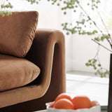 Bloom Performance Velvet Sofa in Brown