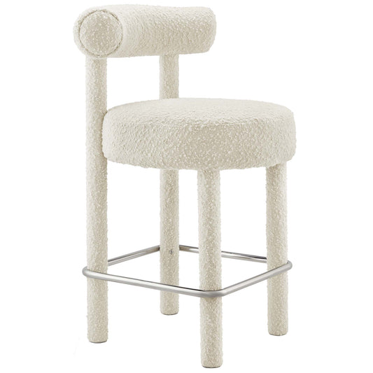 Toulouse Boucle Fabric Counter Stool by Furniture For America
