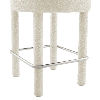 Toulouse Boucle Fabric Counter Stool by Furniture For America