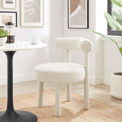 Toulouse Boucle Fabric Dining Chair by Furniture for America