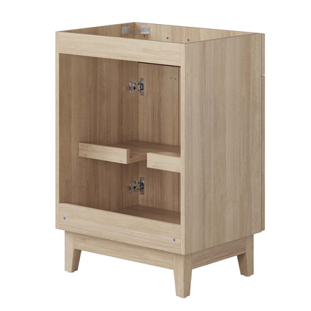 Miles 24" Bathroom Vanity Cabinet (Sink Basin Not Included) in Oak
