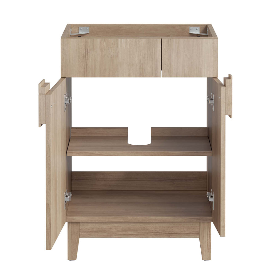 Summit 24" Bathroom Vanity Cabinet (Sink Basin Not Included) in Oak