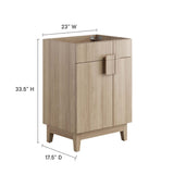 Summit 24" Bathroom Vanity Cabinet (Sink Basin Not Included) in Oak