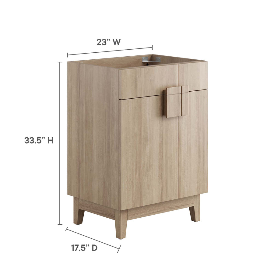 Summit 24" Bathroom Vanity Cabinet (Sink Basin Not Included) in Oak