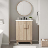 Summit 24" Bathroom Vanity Cabinet (Sink Basin Not Included) in Oak