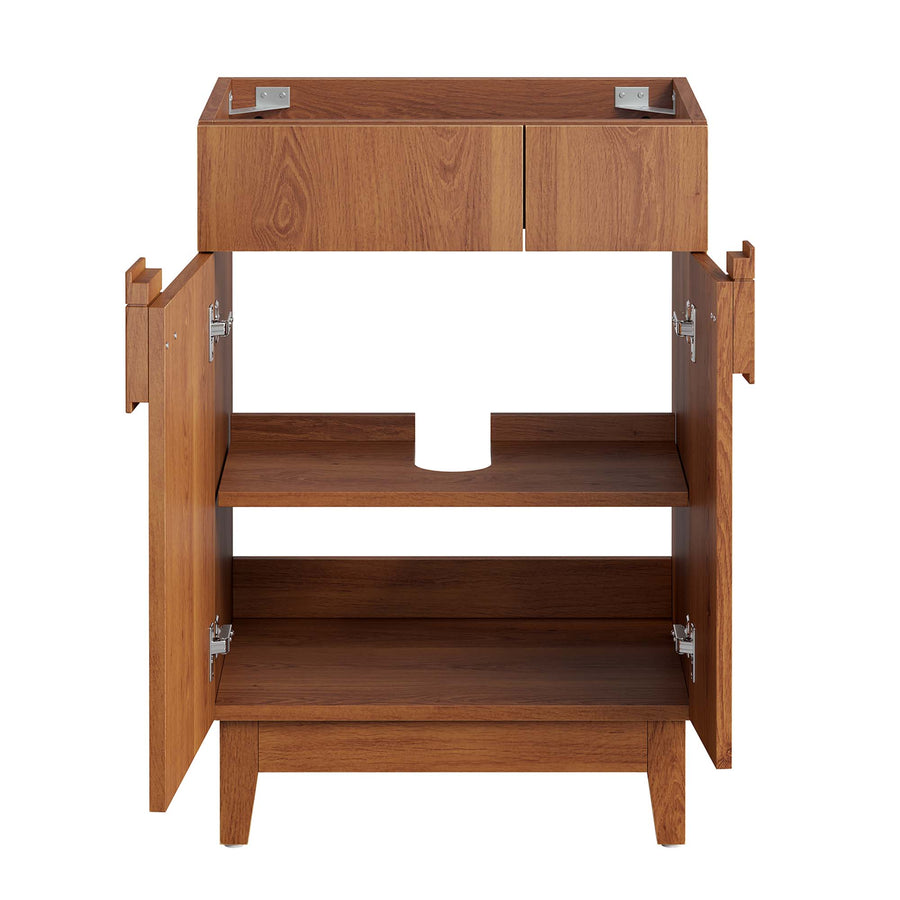 Summit 24" Bathroom Vanity Cabinet (Sink Basin Not Included) in Walnut