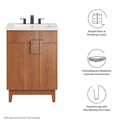 Miles 24" Bathroom Vanity Cabinet (Sink Basin Not Included) by Furniture For America