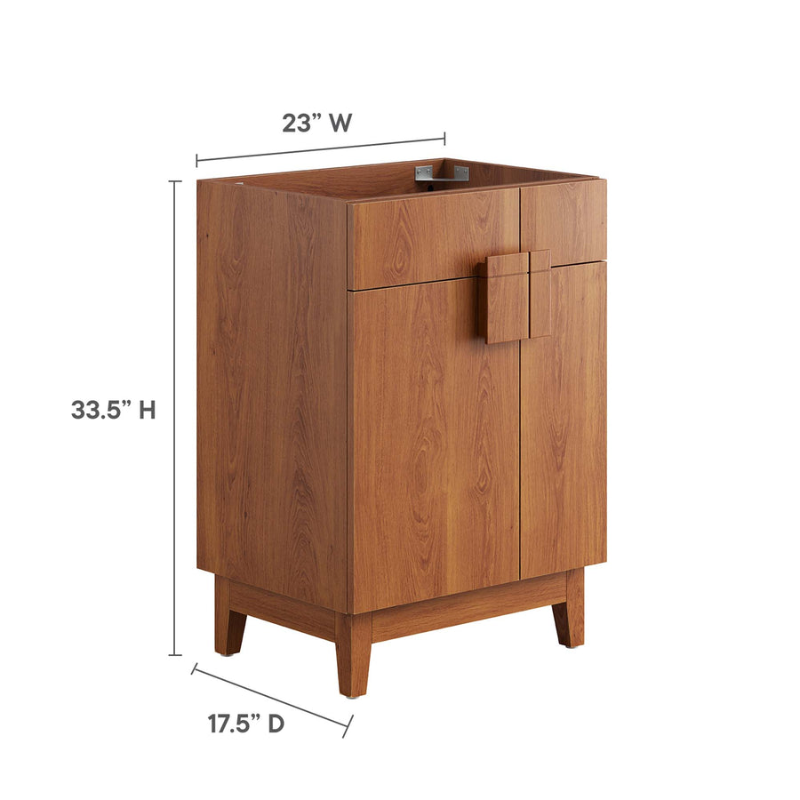 Summit 24" Bathroom Vanity Cabinet (Sink Basin Not Included) in Walnut
