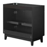 Summit 36" Bathroom Vanity Cabinet (Sink Basin Not Included) in Black