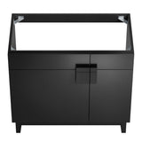 Summit 36" Bathroom Vanity Cabinet (Sink Basin Not Included) in Black